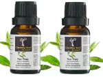 Charming Aura Pack of 2 Tea Tree Pure & Natural Essential Oils (15ml) (Tea Tree)