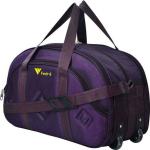 FEDRA Purple Polyester Strolley Duffel Bag - 45 L