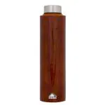 Home-Pro - Wooden Oak Look UV Printing & 3D Embossed Water Bottle, Stainless Steel Bottle Wide Mouth, Leak Proof, BPA Free | Single Walled Suitable for Both Indoor & Outdoor 1000ML Capacity Set of 1