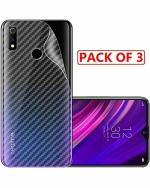 GADGETRONICS Oppo Realme 3 Pro Transparent Plastic 3D Screen Guard (Pack of 3)