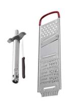 Blue Wonder Stainless Steel Regular Gas Lighter | Knife With Stainless Steel Red Chipser and Multicolour, Pack of 2