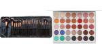 Buy Tya Black 2 Professional Makeup Brushes And Morphe Jaclyn Palette Eyeshadow (Set Of 2)