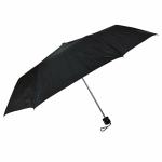 SKYRICK 3 Fold Black Manual Hand Open 21.5 Inch Umbrella