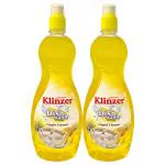 Klinzer Dishwash Cleaner Pineapple Fragrance | Get Spotless Dishes Every Time | Non-Toxic & Eco-Friendly | Dish Cleaning Gel (Pineapple, 2 x 1 L)