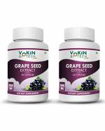 Vokin Biotech Natural Grapes Seed Extract Support Immune System & Antioxidant Supplement 500MG 60 Capsules (Pack of 2)