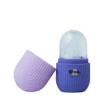 GHAR SOAPS Ice Roller For Neck, Face & Eyes Massage, Reusable Facial Tool For Glowing Skin (Purple)