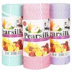 Pearsilk NonWoven Reusable and Washable Kitchen Wipes-3 Rolls-80 Wipes per roll-Total 240 Wipes