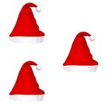 Hippity Hop Multicolor Santa Claus Hat (Pack Of 3)