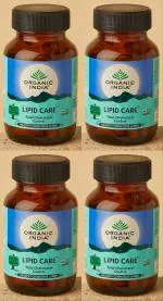 Organic India Lipid Care Veg Capsule Ayurvedic Medicine (4 Packs, 60 Veg Capsule in Each Pack)