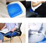 KT ENTERPRISE Cushion Ergonomic Breathable Design Pressure Relief Sitter Tailbone Pain Sciatica Pain Back Pain Silicon Seater Cushion Chair Pad with Non-Slip Cover for Home Office Car Wheelchair