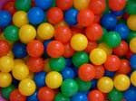 EEVOVEE 100 pcs Small Size Premium Multicolor Plastic Balls for Kids Perfect Size for Kids