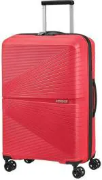 American Tourister Trolley Bag For Travel | AIRCONIC 55 Cms Polypropylene Hardsided Small Cabin Luggage Bag | Suitcase For Travel | Trolley Bag For Travelling, Red