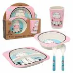 Adore Hey Ya! Bamboo Meal Sets - Pack of 5 accessories- Cow