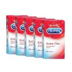 DUREX Extra Thin Condom (Set of 5, 50 Sheets)