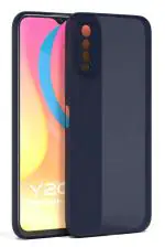 U&E Blue Plastic Back Cover For Vivo Y20I