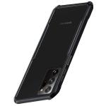A rtistque Clear Back Cover Case for Samsung Galaxy Note 20 Ultra Hybrid Transparent Shockproof Armor - Black