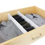 KARTUNBOX Drawer Dividers Separators for Storage Organizer - Plastic Divider - Hand Adjustable Drawer Divider- 3