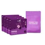 IMVELO GREEN YOUR HYGIENE Compostable sanitary pad disposal bags | Non Plastic | Non Toxic | 5 * 8 inches | 4 packs 80 bags