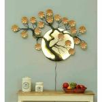 Antaryuga Design55 Wrought Iron Sun Moon Tree Decor Decorative Wall Art, 30.5 X 2 X 46 Inch