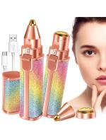 Abgrow 2 in 1 Eyebrow Trimmer for women, Eyebrow Hair Remover, Painless Portable Precision Electric Eyebrow Hair Trimmer, Facial Hair Removal for Women, Epilator for women Eyebrows with LED Light