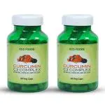 Paithan Eco Foods Curcumin C3 Complex 180 Veg Capsule Immunity Booster Improves Bone And Joint Health, Skin Mood Enhancer 90 Capsule - Pack Of 2