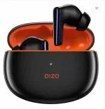 DIZO Buds Z Pro, Active Noise Cancellation, (by Realme TechLife), Bluetooth Headset, (Orange&Black)
