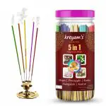 kreyam's Mogra, Pineapple, Rudra, Mangalam, Kasturi Agarbatti Combo Pack Incense Sticks