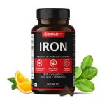Boldfit Iron, Vitamin C, Folic Acid & Vitamin B12 60 Tablets