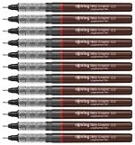 Rotring Tikky Graphic Fineliner Pen, Black Ink, 0.3 Mm (1904753), Box Of 12
