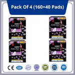 JUMBO EXTRA SURE MAXI CARE 320MM (XXXL) SANITARY NAPKINS 4 PACK OF 160+ 40 PADS