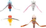 Kavim Kids RAKHI 23179 Plastic (PVC) Rakhi Set (Doraemon, Smart Boy, Cat and Chick Light and whistle Kids Rakhi)