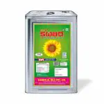 SOPLSSWAD 15LITRE Refined Pure Veg Sunflower Edible Oil I Cooking I Eating I Cold Pressed I Kachi Ghani I Chemical Free I Surajmukhi I Suryamukhi Seed Oil Jar