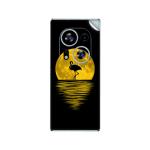 GADGETSWRAP Printed Vinyl Skin Sticker for Tecno Phantom X2 - Yellow Moon