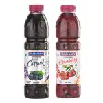 Manama Cranberry Crush and Black Currant Crush | 750ML Each | Topping for Cakes, Pies and Shakes | Pack of 2