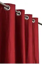 WOAH Modern Solid Long Crush urtain Window Curtain Polyester Weaved Parda Latest Modern Parde for Living Room Bedroom Home Office Screens Eyelet Ring7