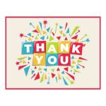 Festiko Thank You Cards (Party Popper Theme 30 Pcs), Party Items, Birthday, Anniversary, Wedding Return Gifts, Gift Accessories