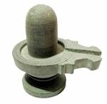 athizay Stone Shivling Statue Made up of Gorara Stone Handcrafted Shiva Lingam Available in Black and Grey in Different Sizes (7.5 cm)