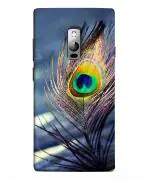 BHAI COVER One Plus 2 Multicolor Polycarbonate Light Weight and Slim Art Mor Pankh Mobile Back Cover 50 x 30 x 70 mm