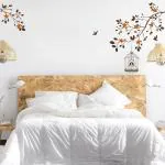 RANGOLI WALL DECOR. REDEFINED. Autumn Tree Birds Wall Sticker (PVC Vinyl, 100cm x145 cm, Self-Adhesive)