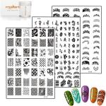 Royalkart Nail Art Combo Kit With 2pcs Small Stamping Image Plates