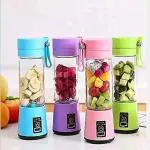 Portable Electric USB Juice Maker Blender Mixer, Rechargeable & Protein Shaker (Multicolor)