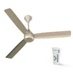 Crompton Energion Cromair 1200mm (48 inch) BLDC Antidust Ceiling Fan High Speed 5S 28W Energy Efficient with Remote (Satin Sand), (5 Years Warranty)
