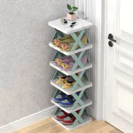 VMITRA 5 Layer Shoe Rack Foldable Shoe Cabinet Storage Portable Folding Space Saving Shoe Organizer Home and Office
