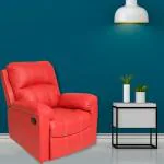 Recliners India Leatherette Manual Recliner (Finish Color - RED, DIY(Do-It-Yourself))