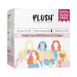 Plush Ultra-Thin Curated Sanitary Pads - 14 Pcs - L + XL with Panty Liners