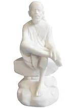 Sai Amrut White Stone Stone Sai Baba Idol