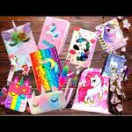 SV Traders Unicorn Stationary For Girls/Kids/School Stationary/Unicorn Dairy/ Set Of 20 Pcs