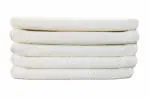 Shop By Room Regular Set of 5 Plain Cotton Hand/Face Towel - White(14 x 21 inch)