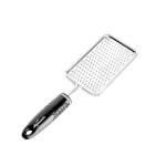 SIGNAMIO Cheese Grater - Cheese, Ginger, Garlic, Vegetables -Protective Cover - ( Black Handle )