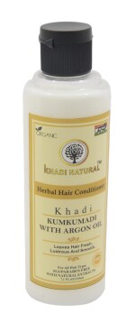 Khadi Natural Kumkumadi with Argan Oil Conditioner 210 ML - Restorative Hair Care for Lustrous and Nourished Tresses - Natural Haircare (Kumkumadi)